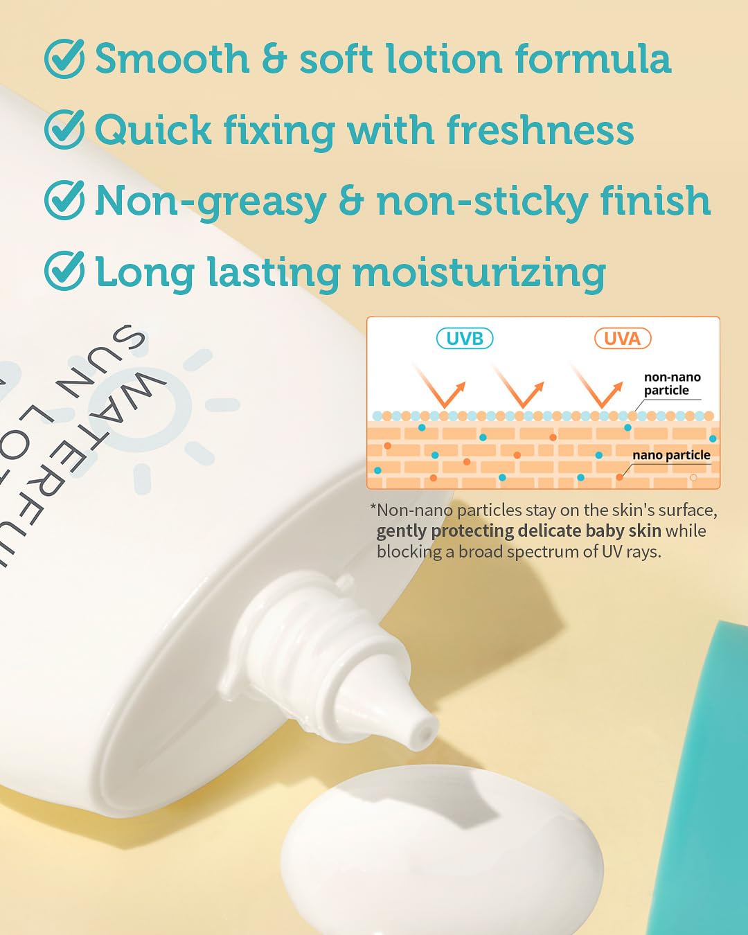 Sun Lotion SPF 40 & Sun Stick SPF 50-100% Zinc Oxide Mineral Sunscreen - No White Cast - Vegan