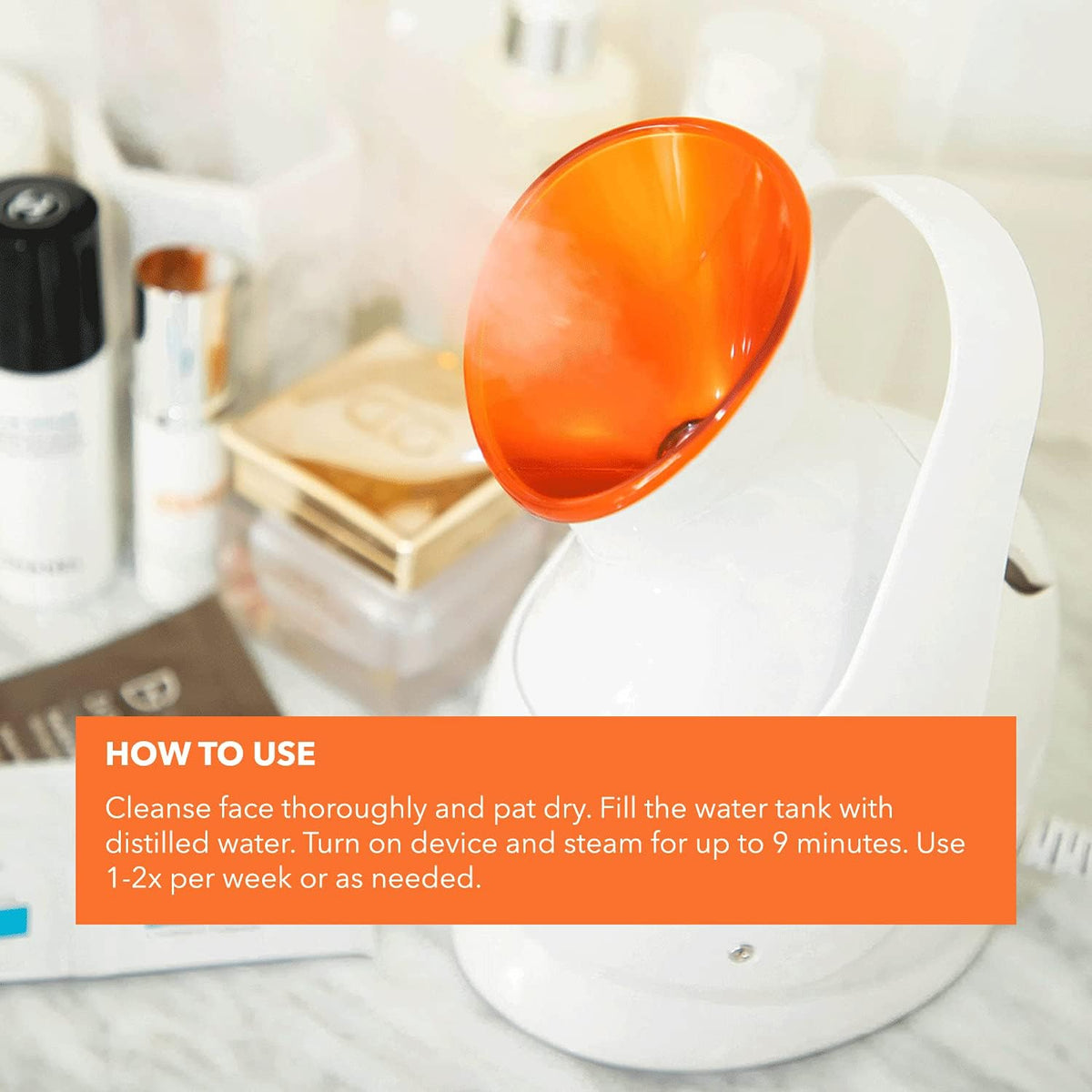 Dr. Dennis Gross Pro Facial Steamer for Facial Deep Cleaning: Infuse Skin with Hydration, Clarify