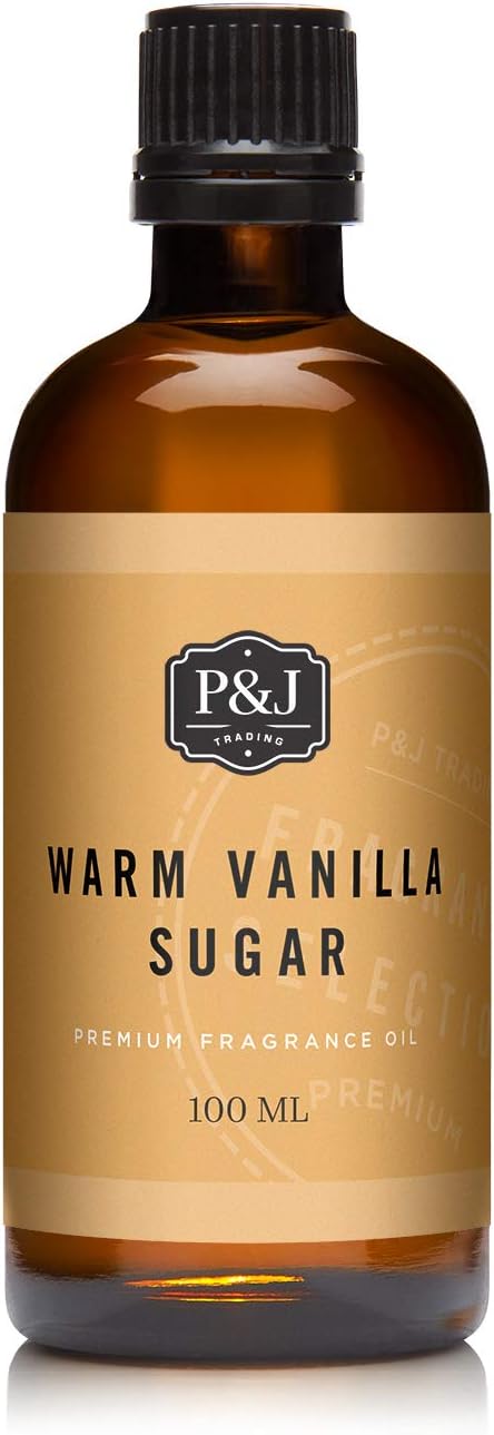 P&J Trading Fragrance | Warm Vanilla Sugar Oil 100ml - Candle Scents for Candle Making, Freshie