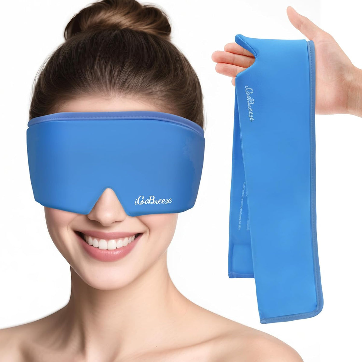 Cooling Eye Mask for Puffy Eyes, Headache and Migraine Relief Gel Eye Mask, for Headache