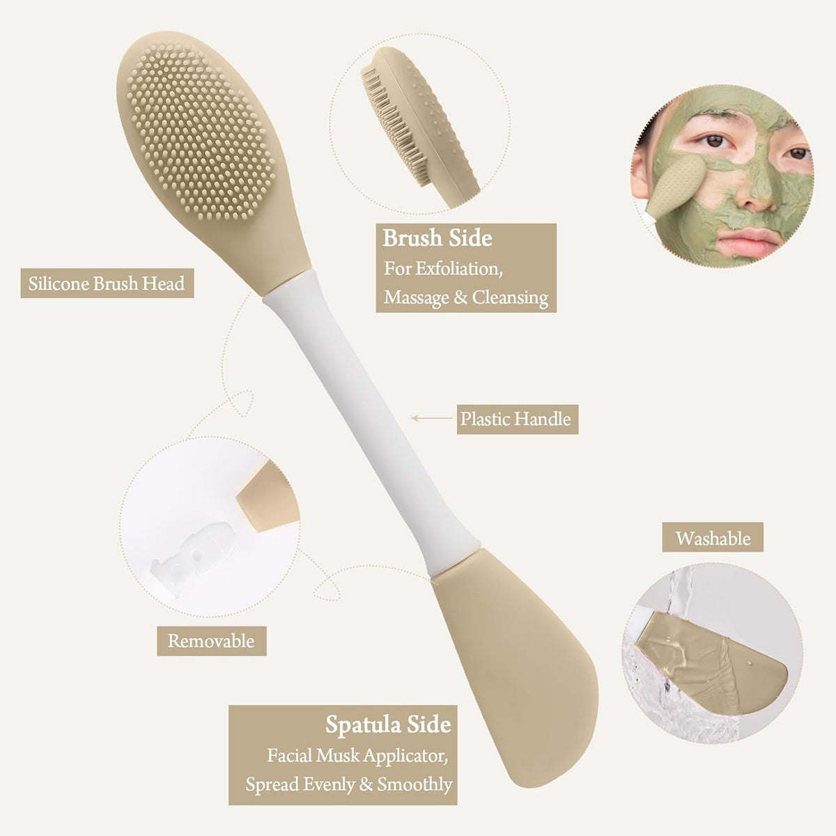 Real Perfection Gua Sha Facial Tools Face Roller for Wrinkles Jade Roller and Gua Sha Set, Scrubber