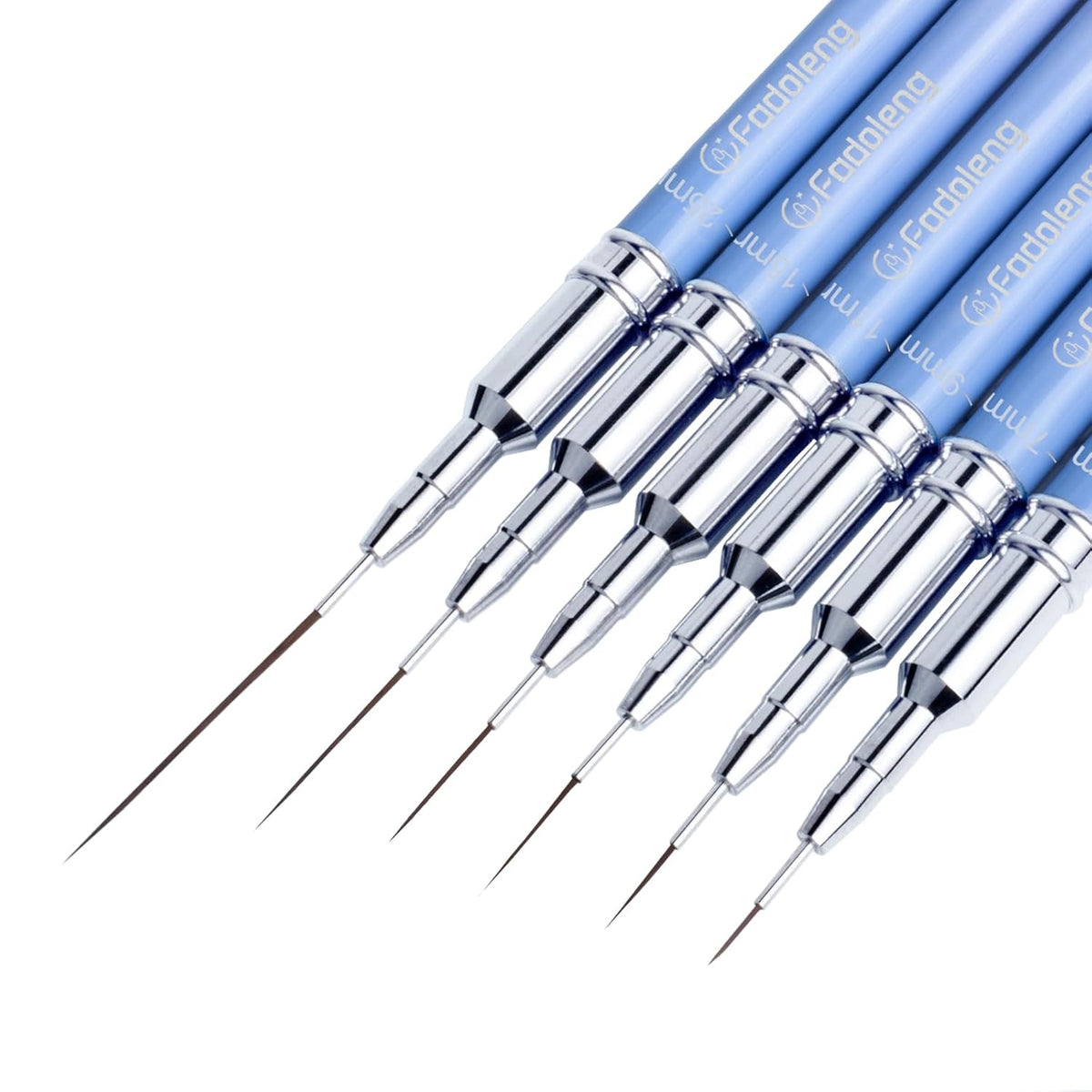 Liner Brush for Nails, 6Pcs Thin Nail Art Brushes Professional Nail Detail Brush for Gel Polish