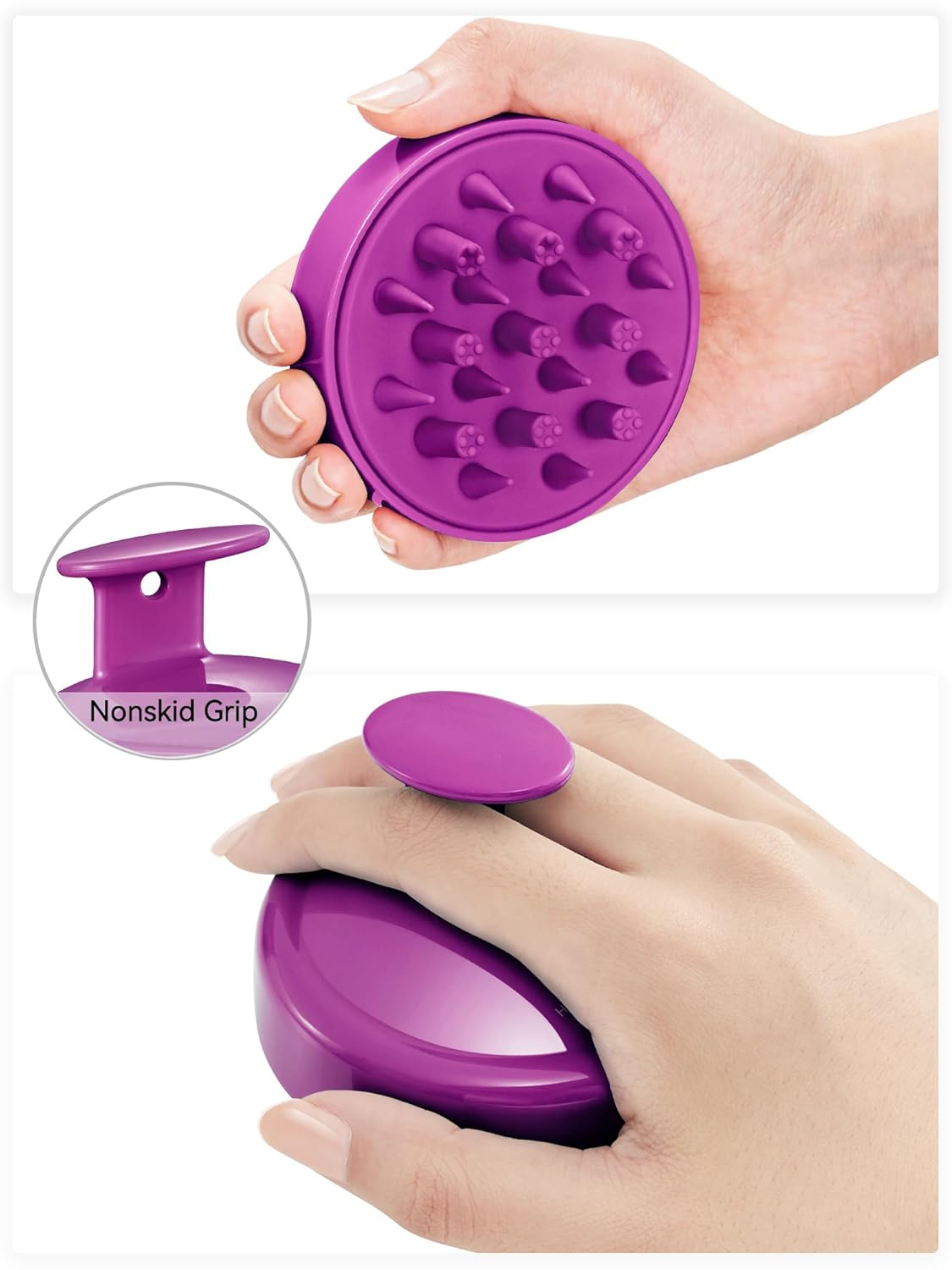 HEETA Hair Scalp Massager for Hair Growth, Shampoo Brush, Scalp Scrubber Exfoliator with Soft