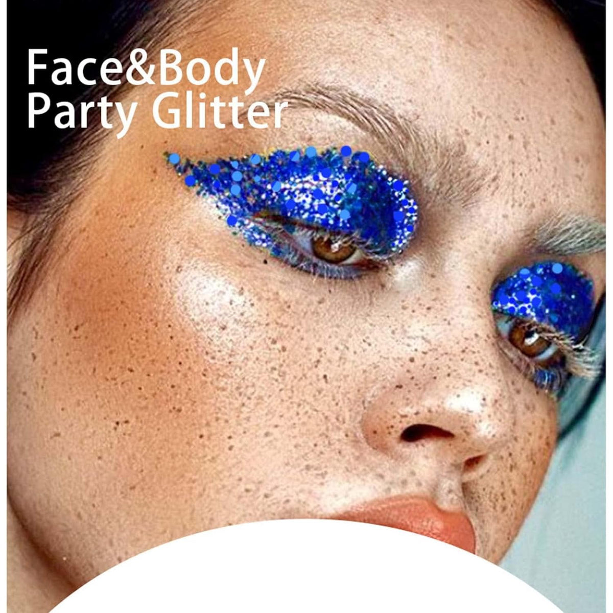 DAGEDA Body Glitter Gel, Face Glitters Body Gel Sequins Shimmer Liquid Eyeshadow, Chunky Glitter