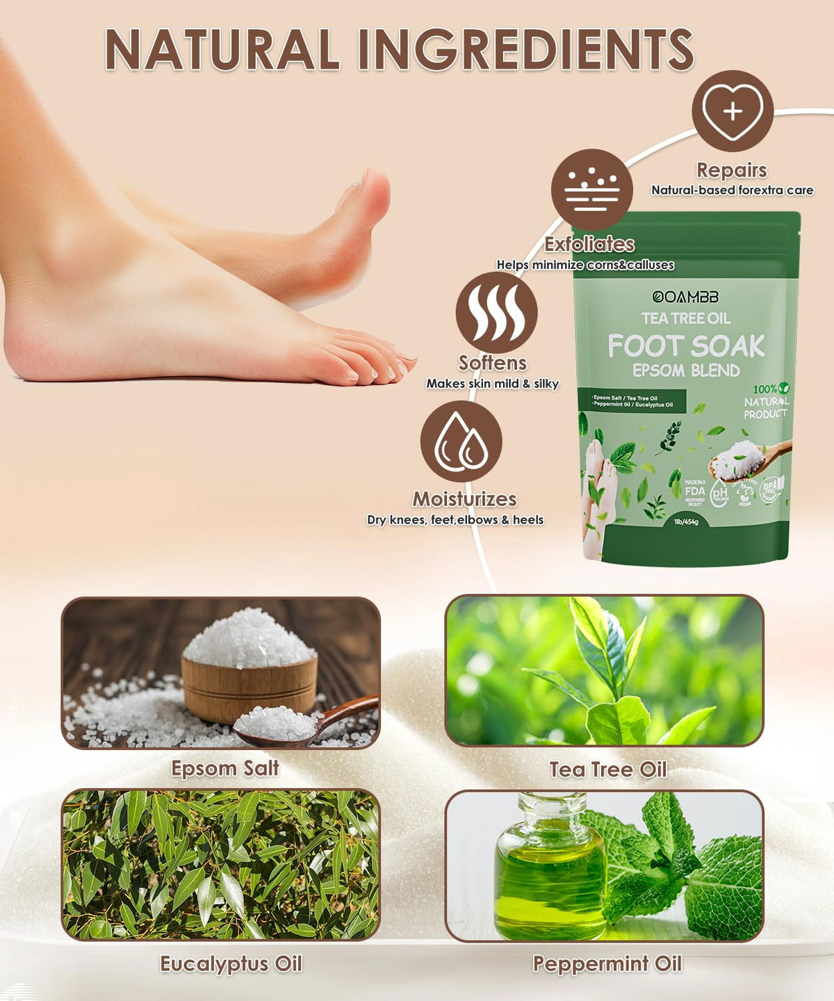 Collapsible Foot Spa with Heat, Bubble and Temp Control, Foot Bath Massager with XL Touch Screen