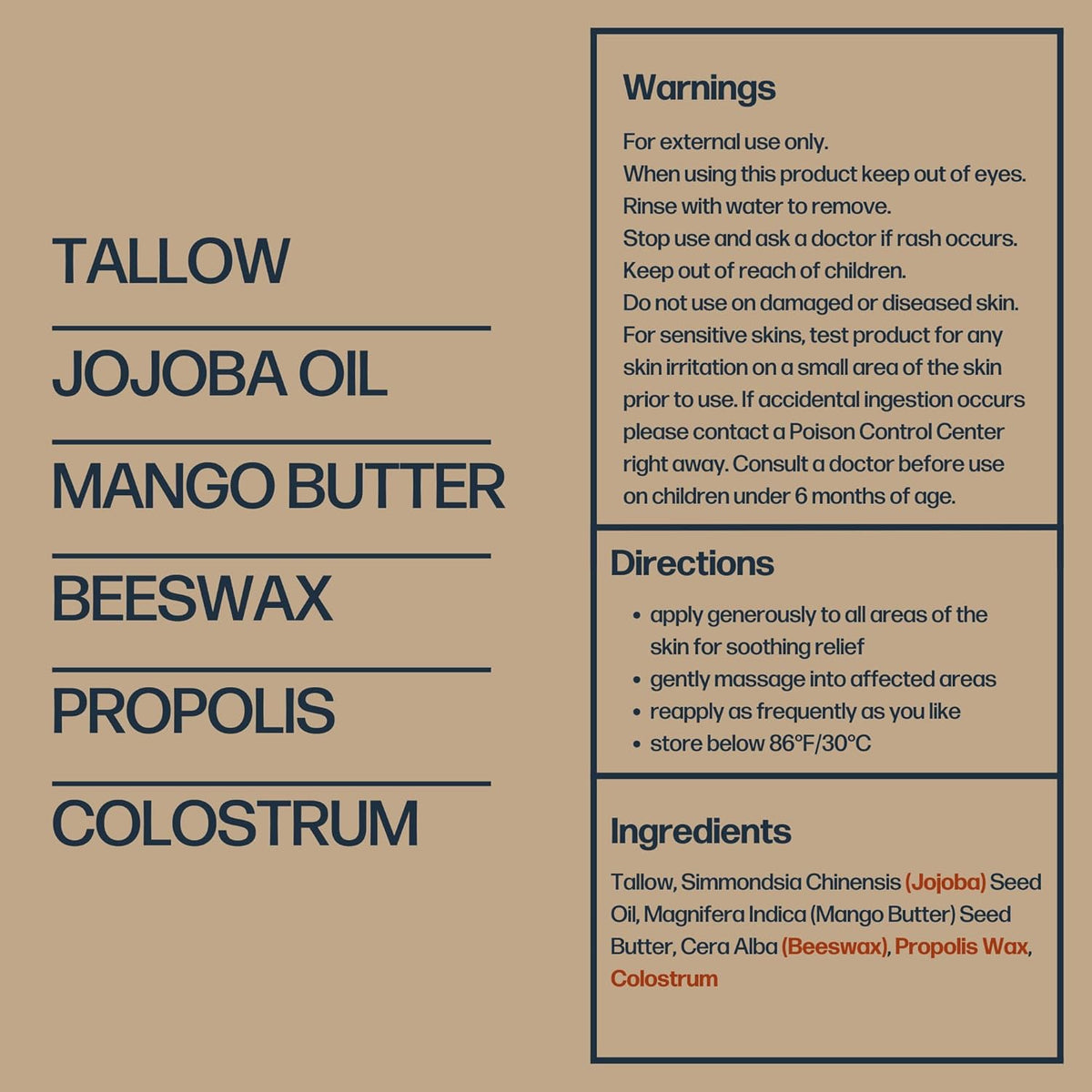 Everything Cream | 100% Grass Fed Beef Tallow Moisturizer for Face and Body | Day & Night Skincare