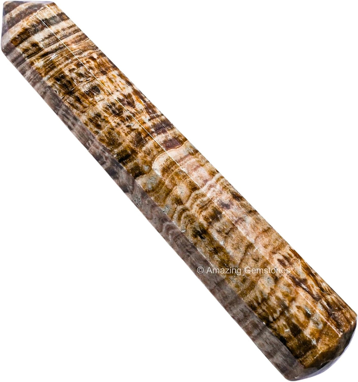 Amazing Gemstone Aragonite Crystal Wand Massage Stick - Pelvic Wand Gua Sha for Adults - Crystals