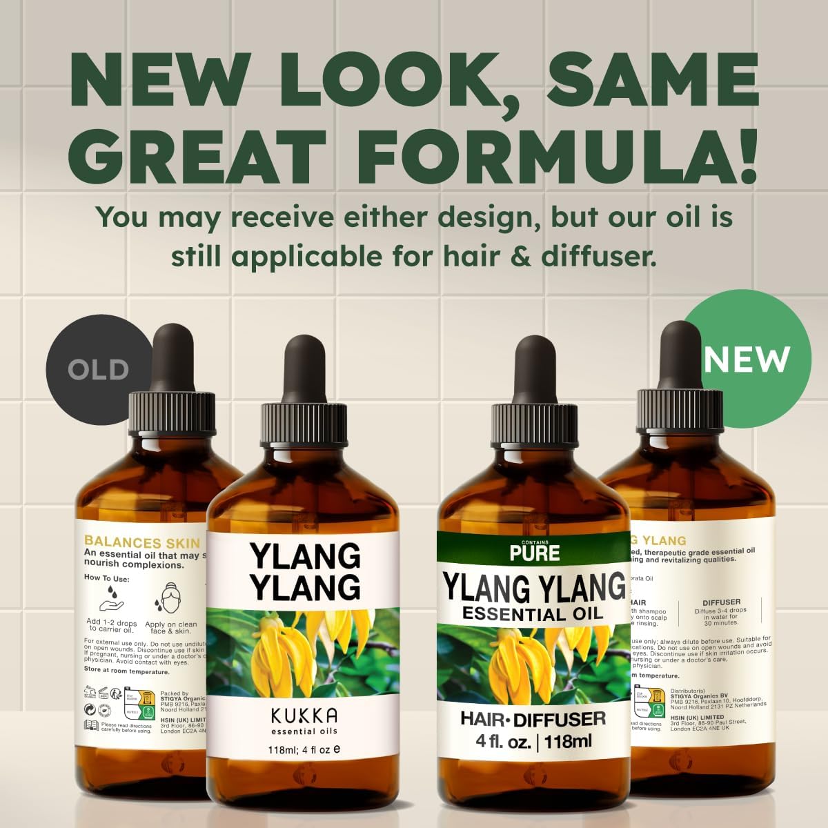 Kukka Ylang-Ylang Essential Oil for Diffuser & Skin - 4 Fl Oz - Ylang Ylang Oil - Boasting a Long