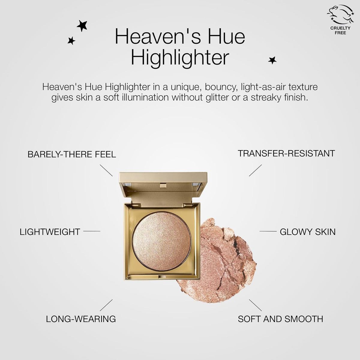 stila Heaven's Hue Highlighter | Lightweight Soft Makeup Glow, Bouncy Texture Illuminates Skin