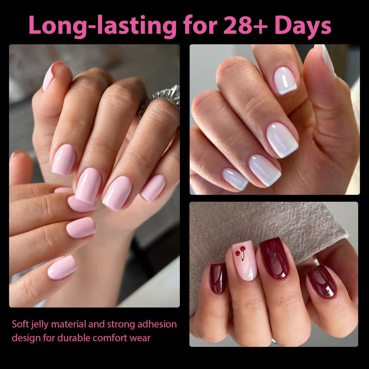 UNA GELLA Extra Short Nail Tips: 504pcs Square Fake Nails Pre-shape XS Short Square Press on Nails