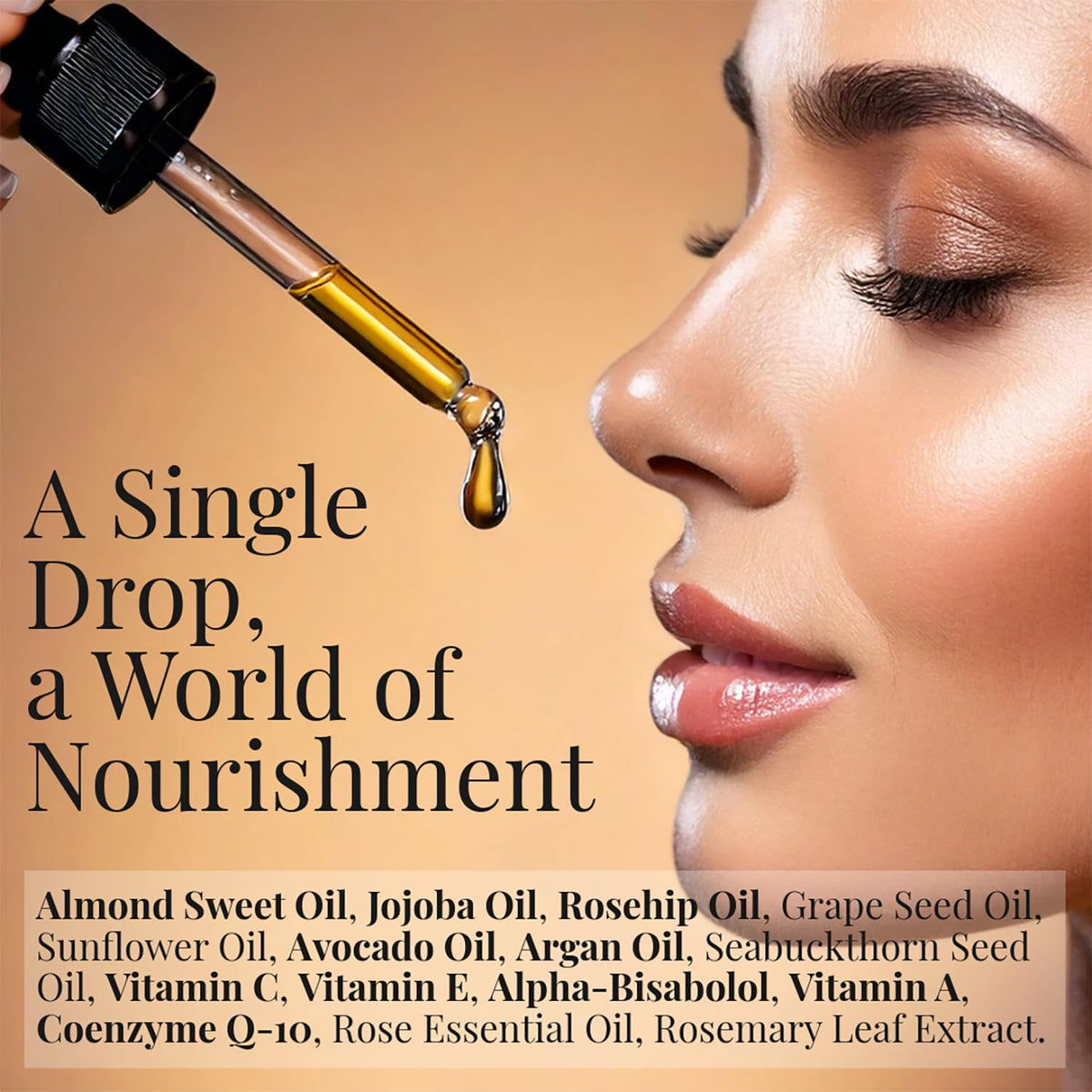 Q-10 Nourishing Face Oil | Potent Rejuvenating Oil Empowered With Vitamin A+C+E | Enhances the