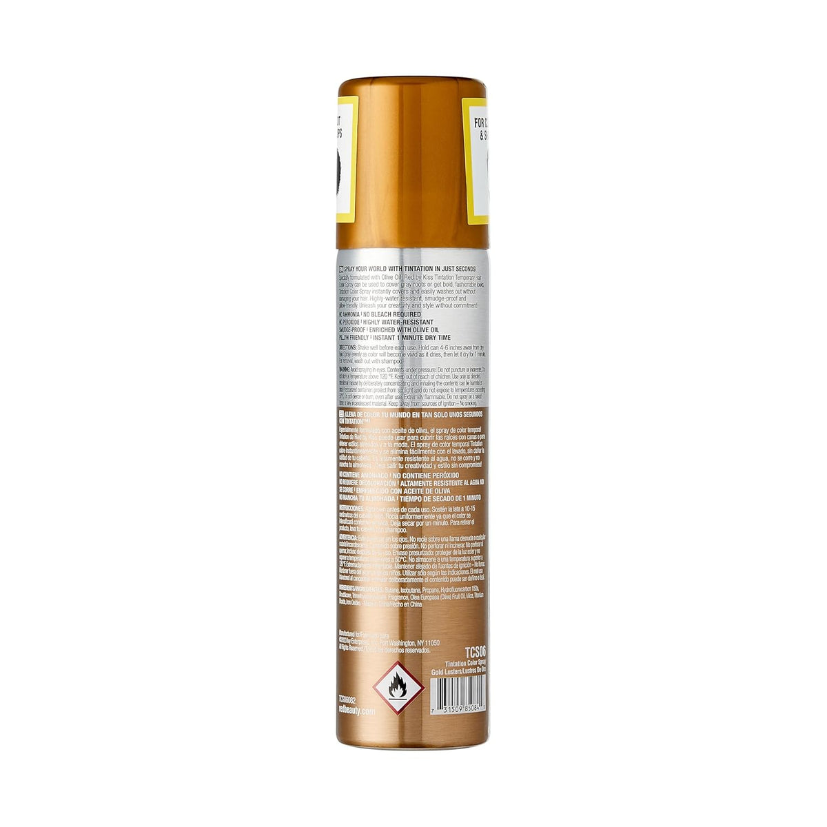KISS Temporary Hair Color Spray Hair Dye Spray Hair Styling Spray One Day Instant Fast-Drying