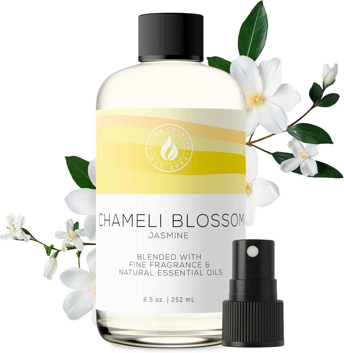 Aroma Country Chameli Blossom Diffuser Oil - Luxury Essential Oils for Diffuser Refill & Air