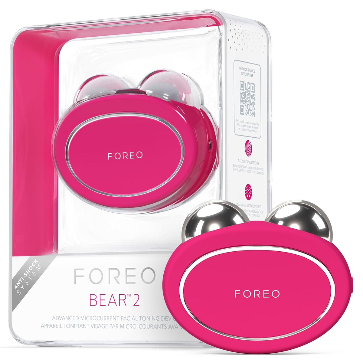 FOREO Bear 2 Advanced Toning Microcurrent Facial Device -Face Sculpting Tool - Firm & Contour