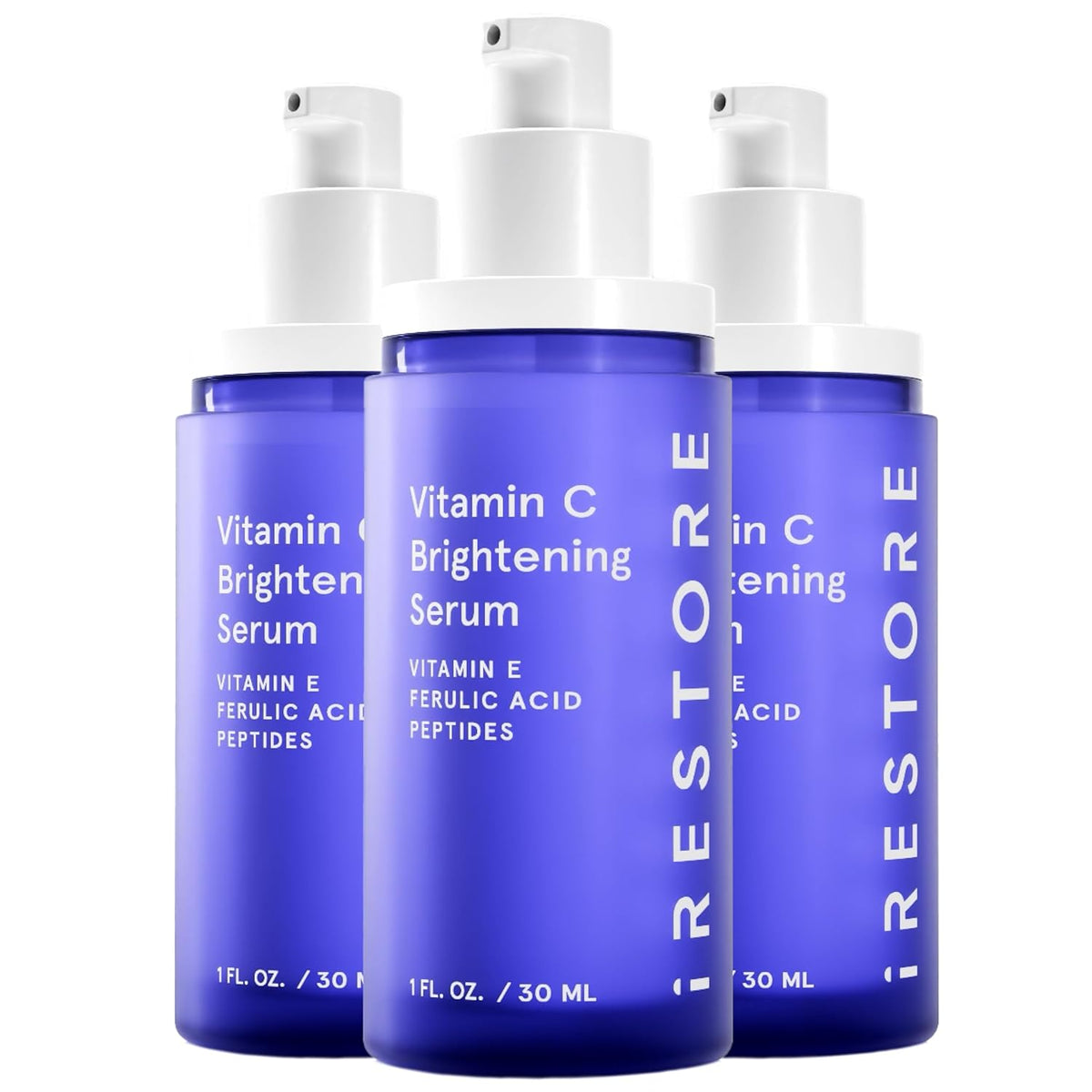 iRestore Vitamin C Brightening Serum – Anti Aging Face Serum with 15% Ascorbic Acid, Vitamin E
