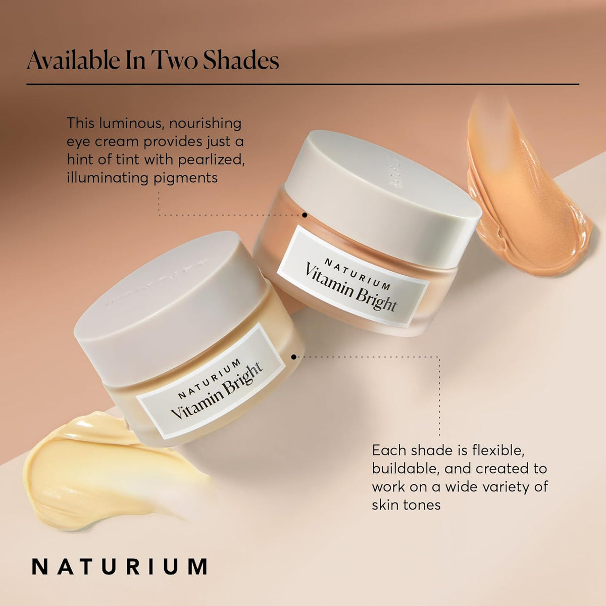 Naturium Vitamin Bright Illuminating Eye Cream, Under Eye Repair Cream for Dark Circles, with