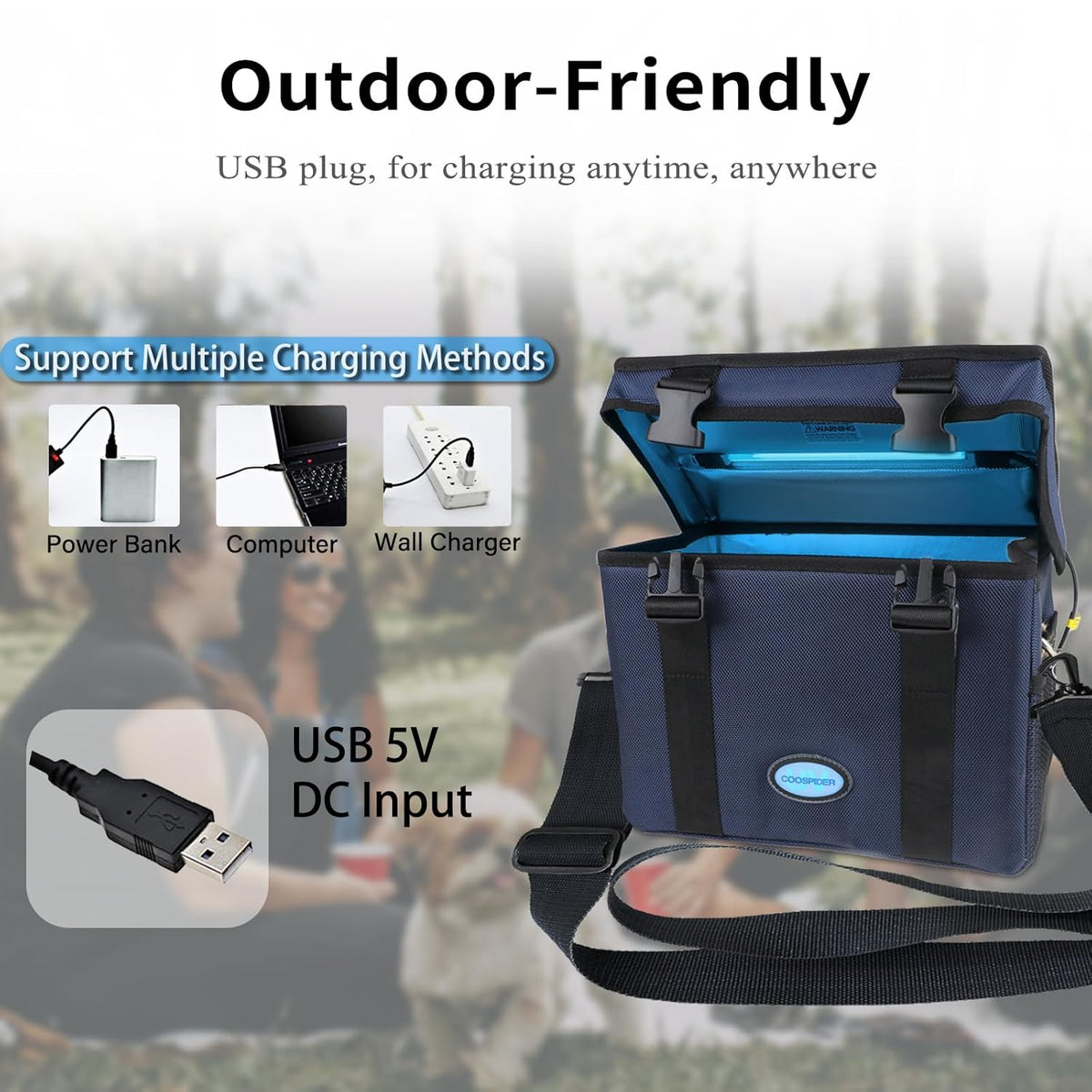 UV Light Sanitizer Box, Portable Foldable Cleaner and Sanitizing Machine with 3-level Timer, UV
