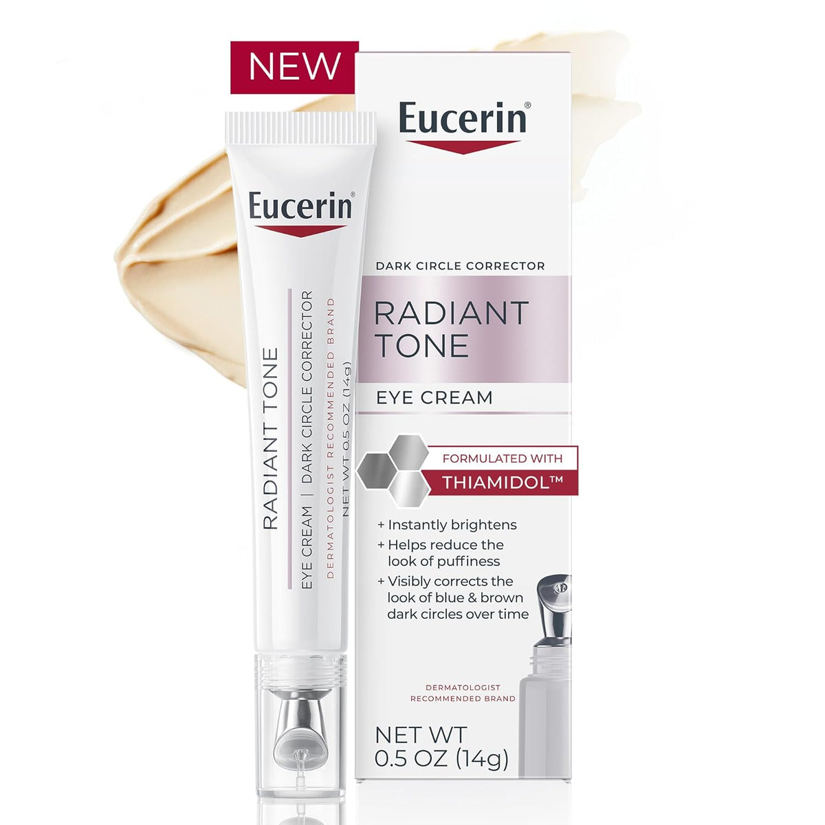 Eucerin Radiant Tone Eye Cream Dark Circle Corrector, Eye Brightening Cream with Thiamidol and