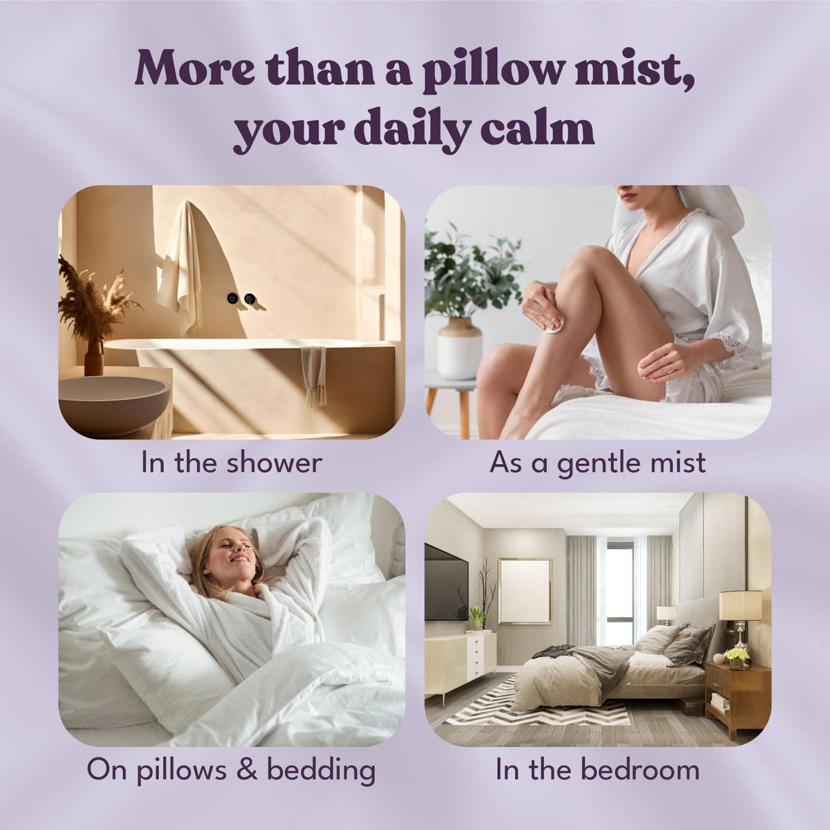 Lavender Pillow Spray for Sleeping – Aromatherapy Sleep Mist & Natural Bedtime Linen & Room Spray