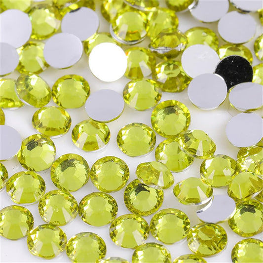 1000 Pieces SS20 5mm Flatback Rhinestones Clear Glass Round Gems Crystals for Nail Art DIY Crafts