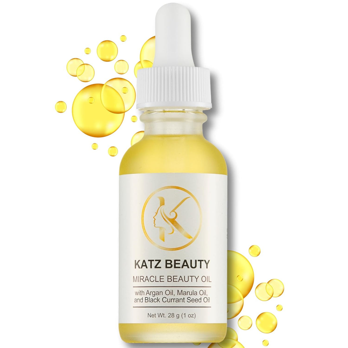 Katz Beauty Miracle Beauty Oil - Hydrating Face Oil with Jojoba, Argan & Marula Oil for Anti-Aging