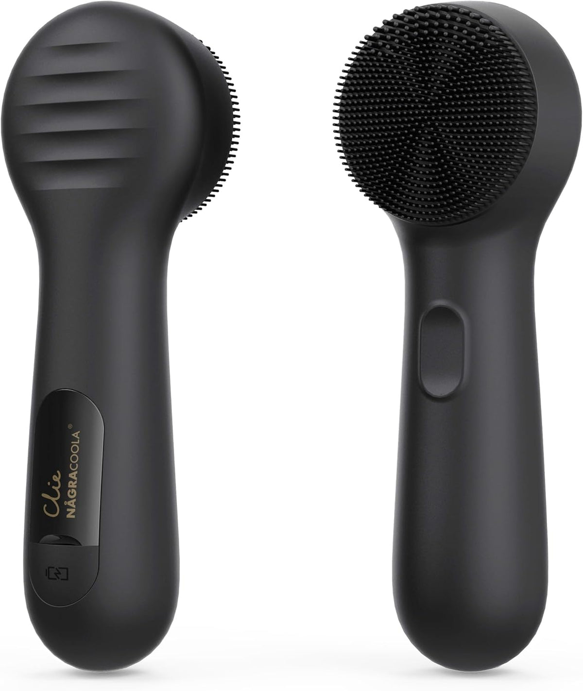 Silicone Face Scrubber, NågraCoola CLIE 2.0 Facial Cleansing Brush, Rechargeable, Waterproof Face