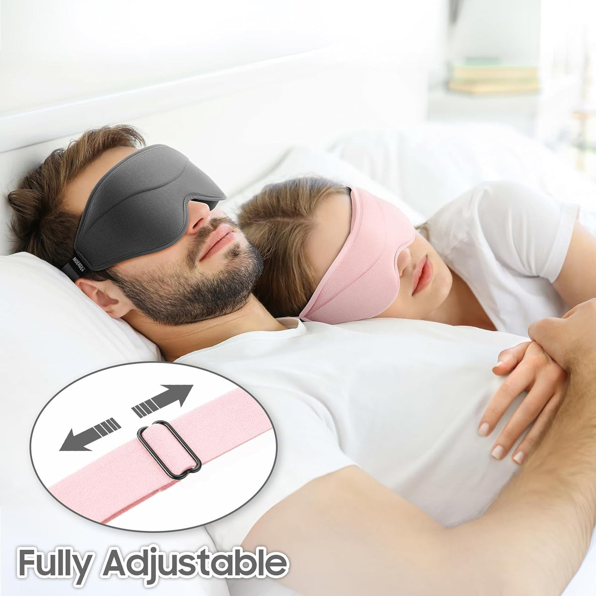 Sleep Mask - Total Blackout 3D Sleeping Mask, Super Lightweight & Silky Soft Eye Mask for Sleeping