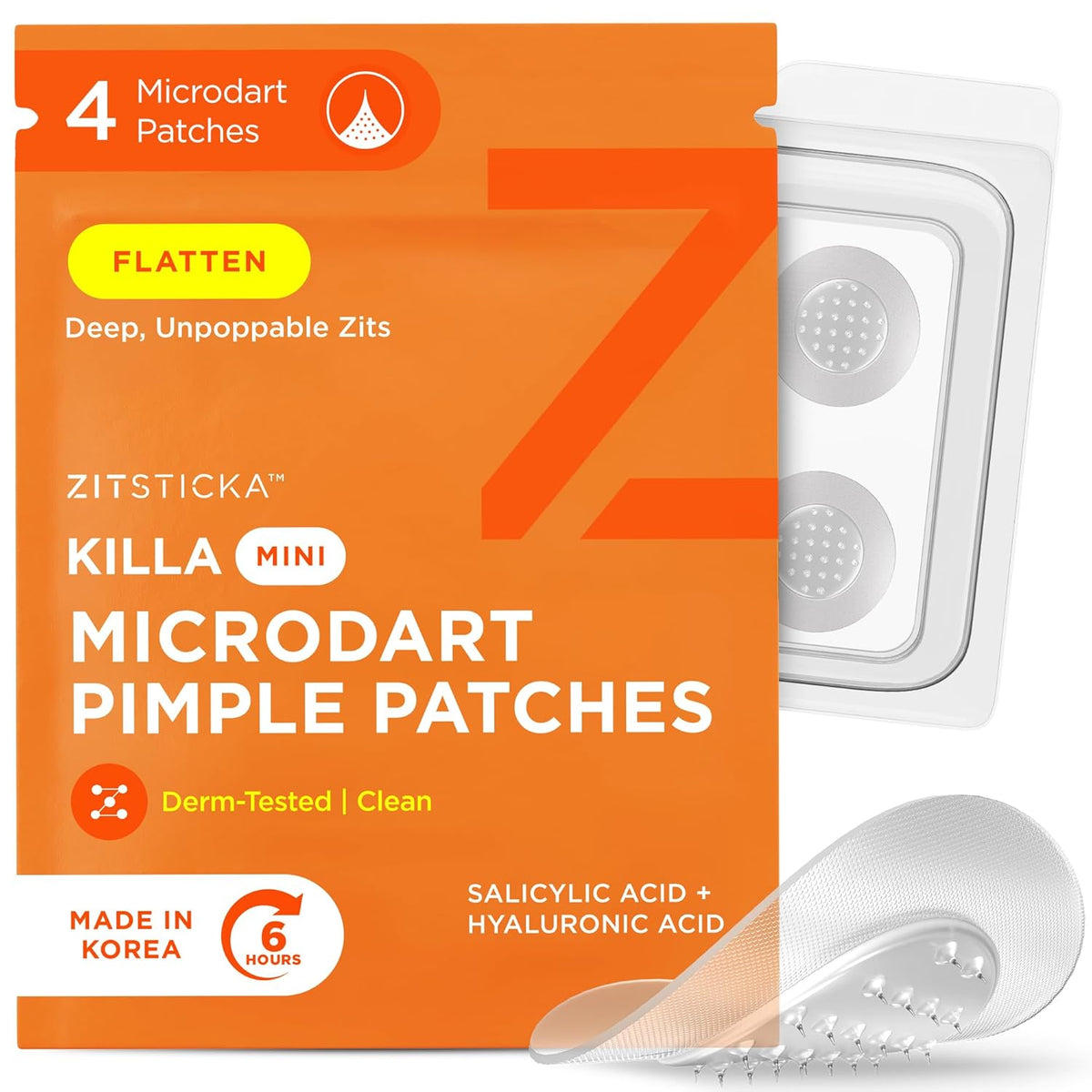 ZitSticka Killa Pimple Patches for Face - World's Most Potent Pimple Patch with Fast-Acting