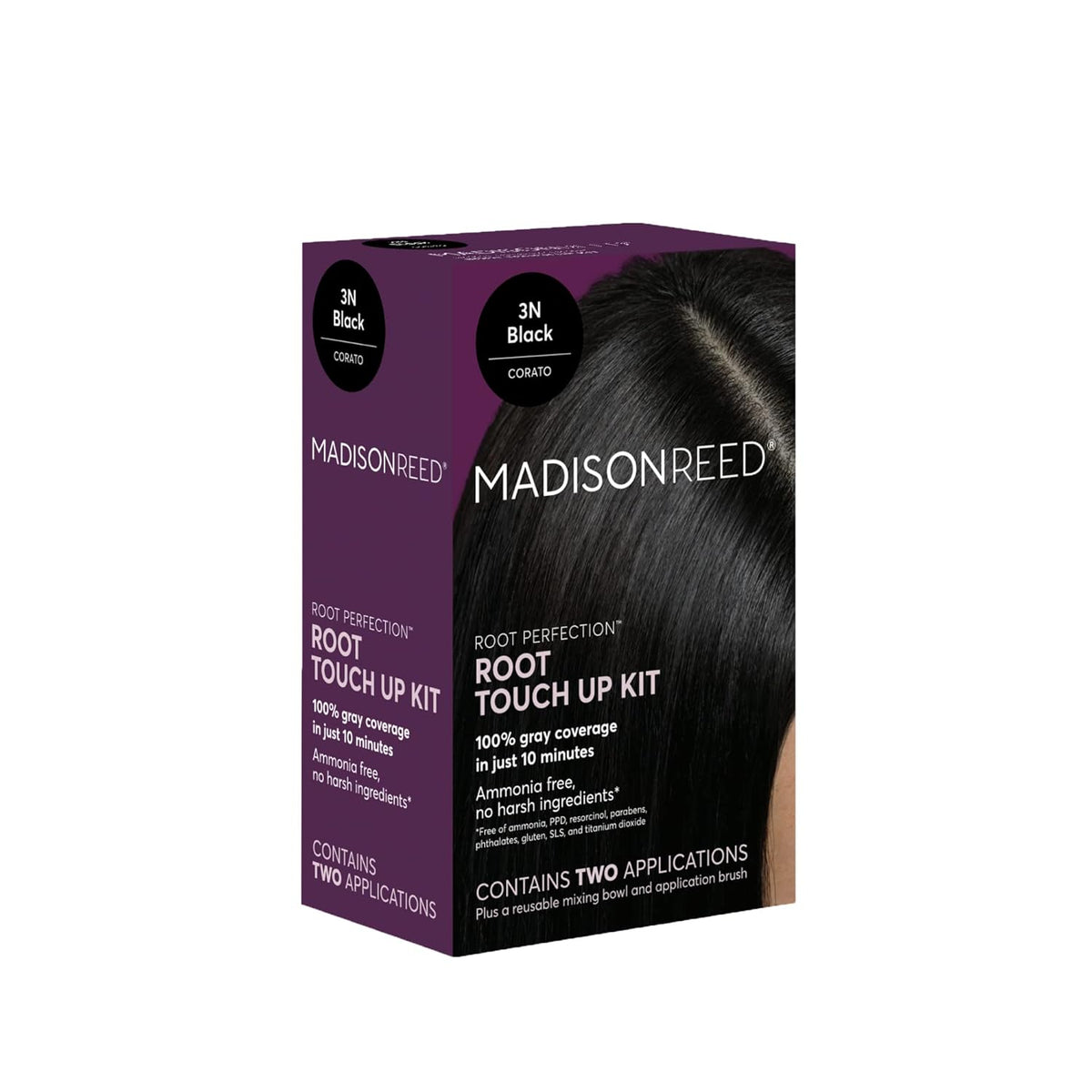 Madison Reed Root Perfection Permanent Root Touch Up, Black 3N Corato, 10 Minutes for 100% Gray