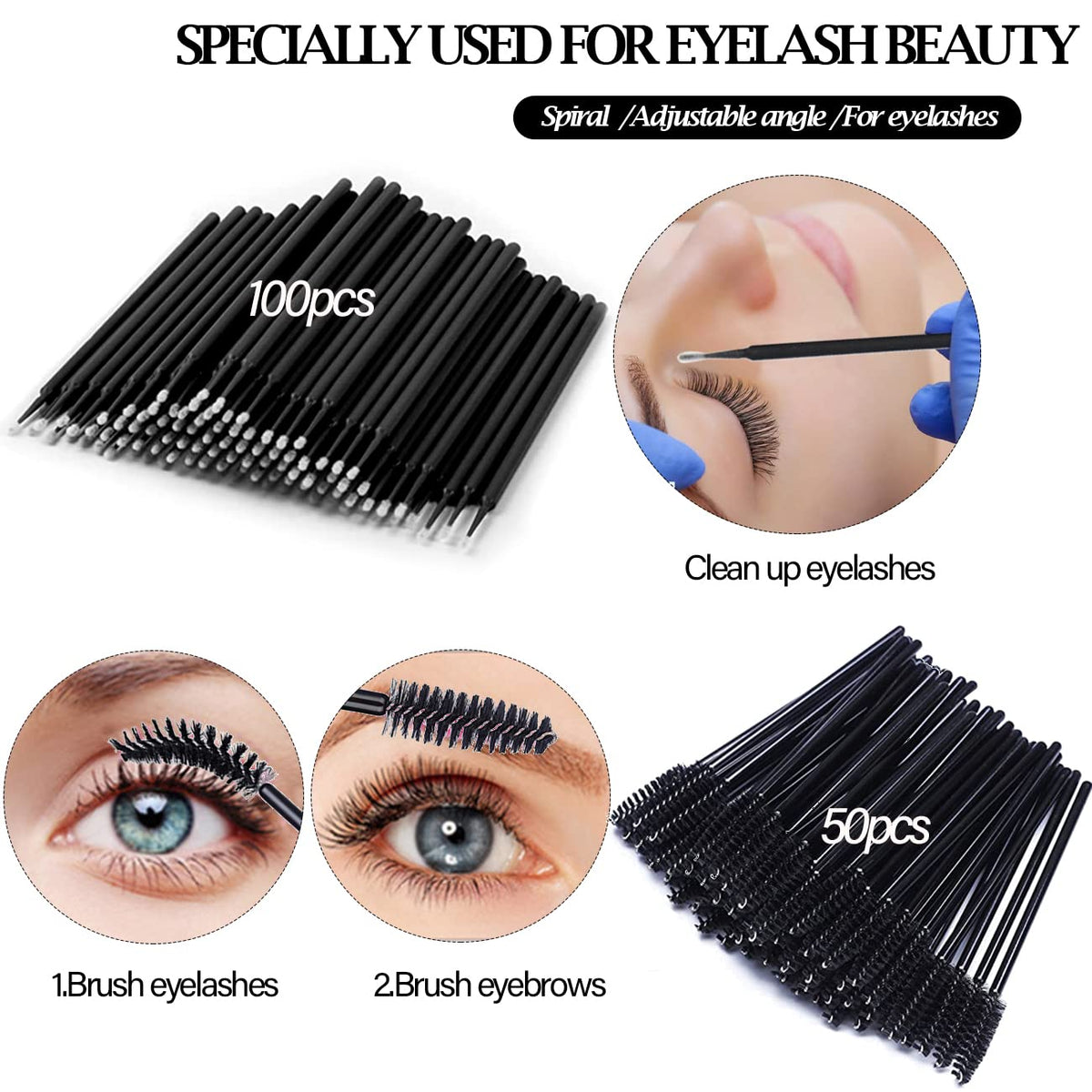 Eyelash Extension Supplies Kit with Individual Lash 0.07D Curl Mix 7-15mm USB Lash Fan Dryer Gel