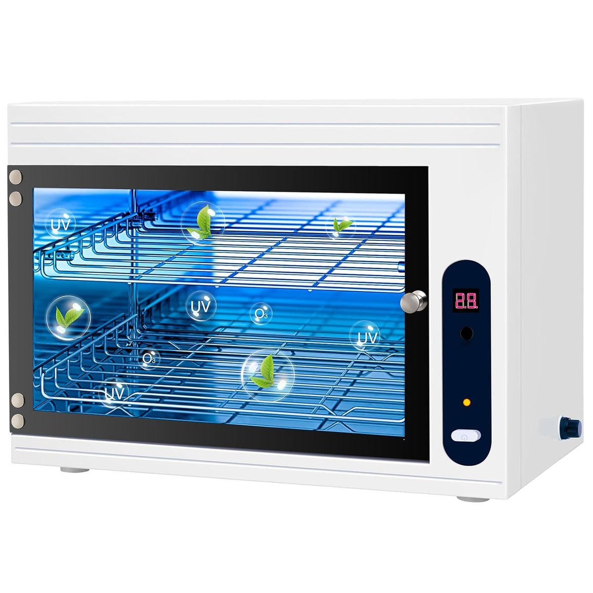 Nail Tool Cleaning Machine 17L Big Capacity UV Sanitizer Cabinet Salon Equipment for Spa Beauty