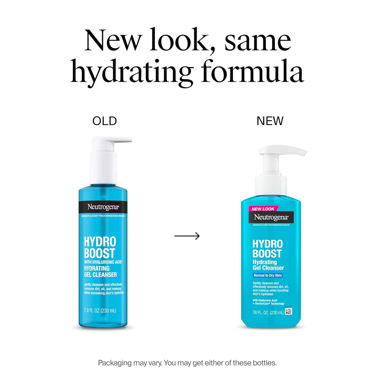 Neutrogena Hydro Boost Hydrating Face Wash & Makeup Remover, Gentle Facial Cleanser Gel with