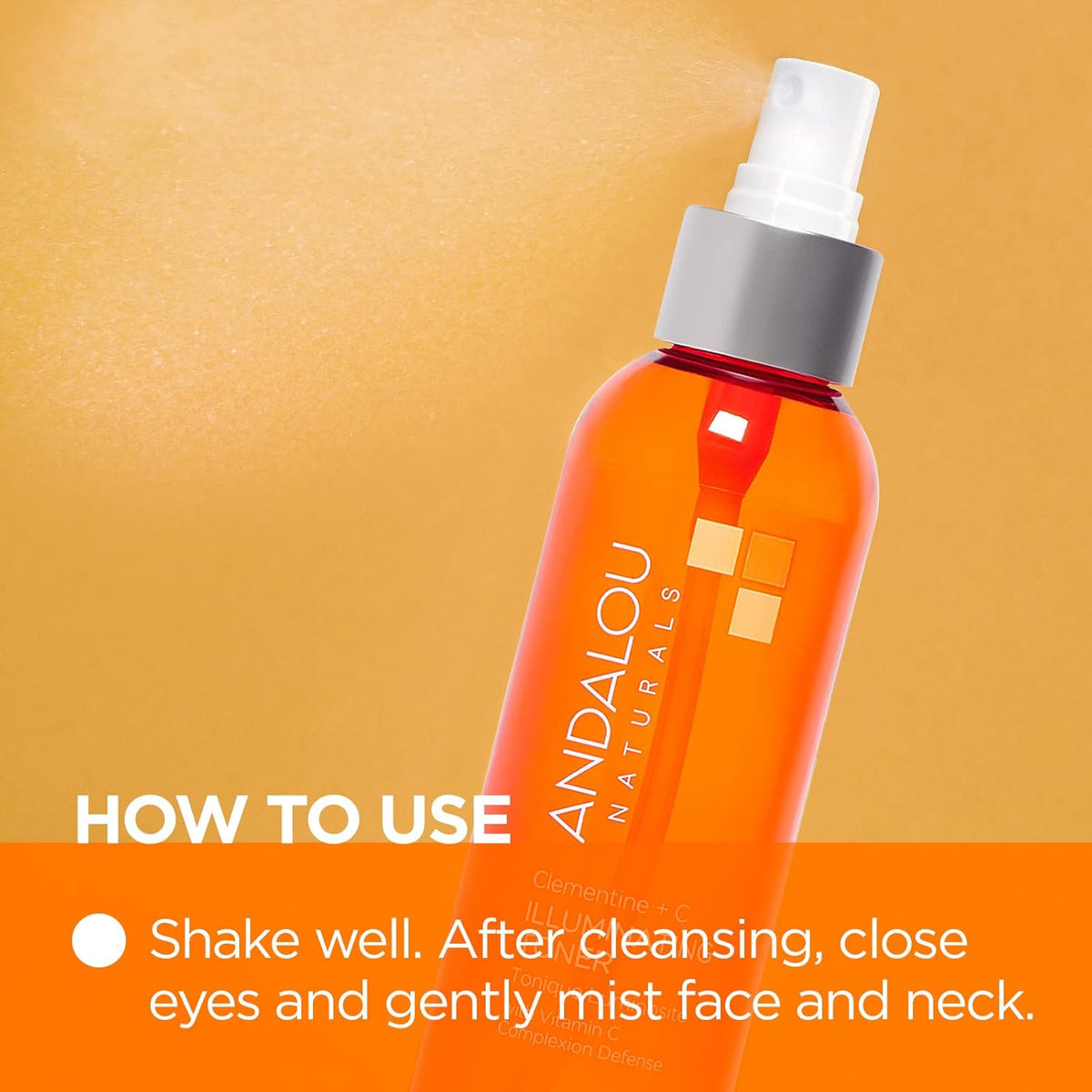 Andalou Naturals, Toner Facial Toner Helps Hydrate Balance Skin pH For Clear Bright Skin