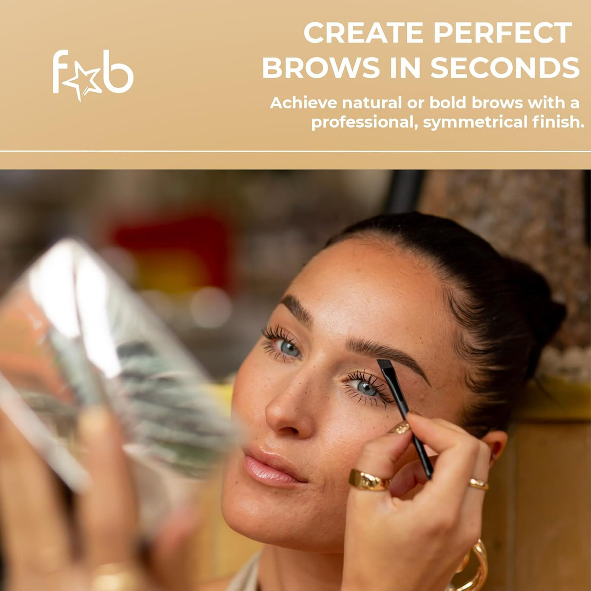 Duo Eyebrow Kit - Light / Medium Brown Makeup Kits Eye Brow Stencil Contour Palette Cosmetics