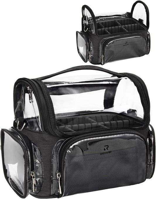 Makeup Brush Case, Large Makeup Brush Holder Professional Makeup Artist Travel Case Clear