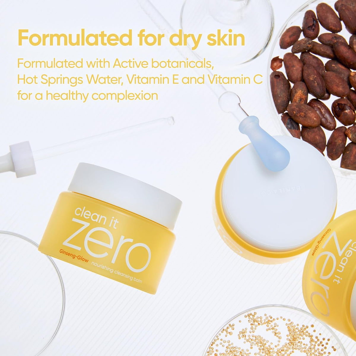 BANILA CO Clean it Zero Nourishing Cleansing Balm | Korean Makeup Remover for Dry Skin | Vegan |