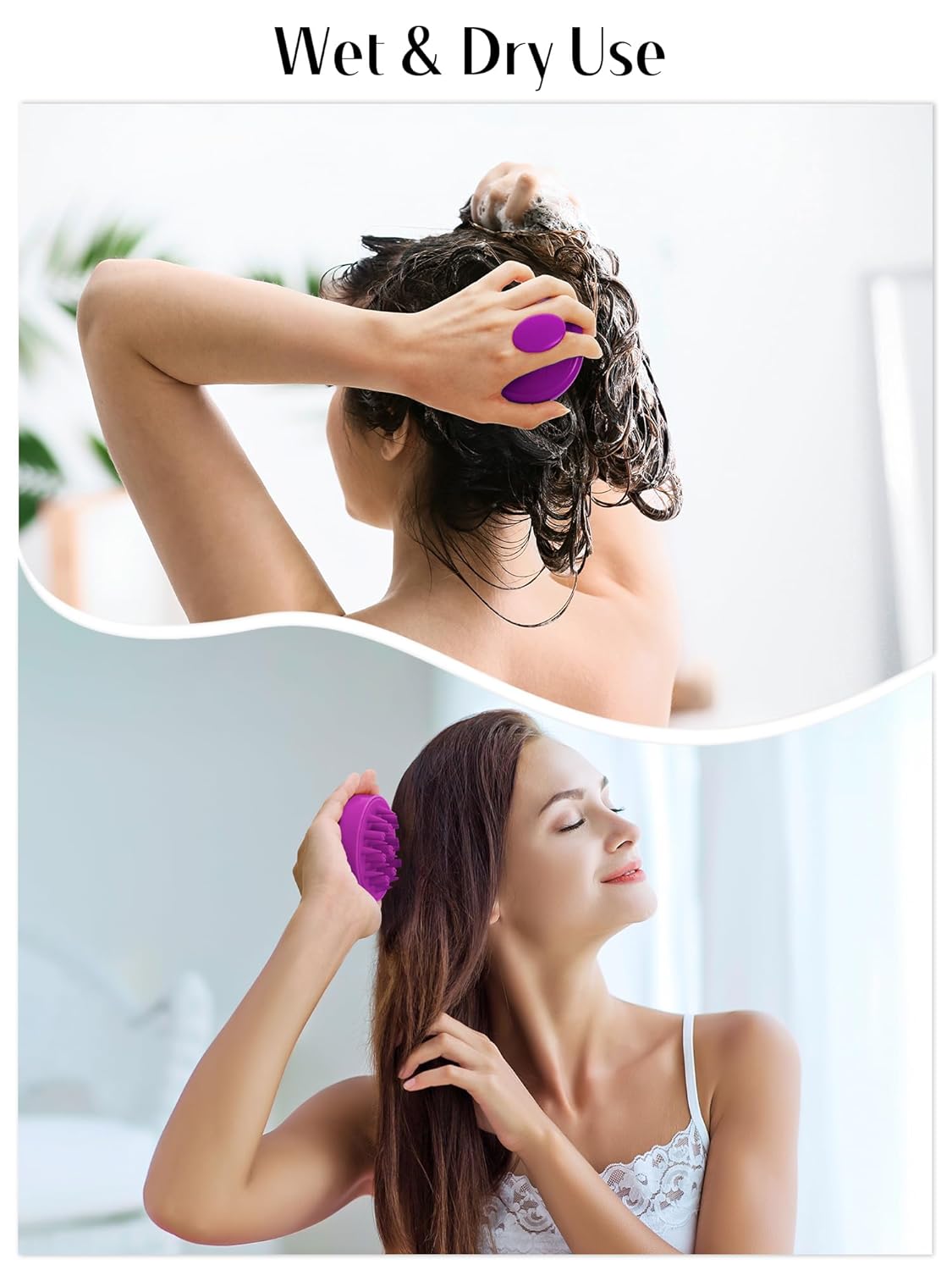 HEETA Hair Scalp Massager for Hair Growth, Shampoo Brush, Scalp Scrubber Exfoliator with Soft