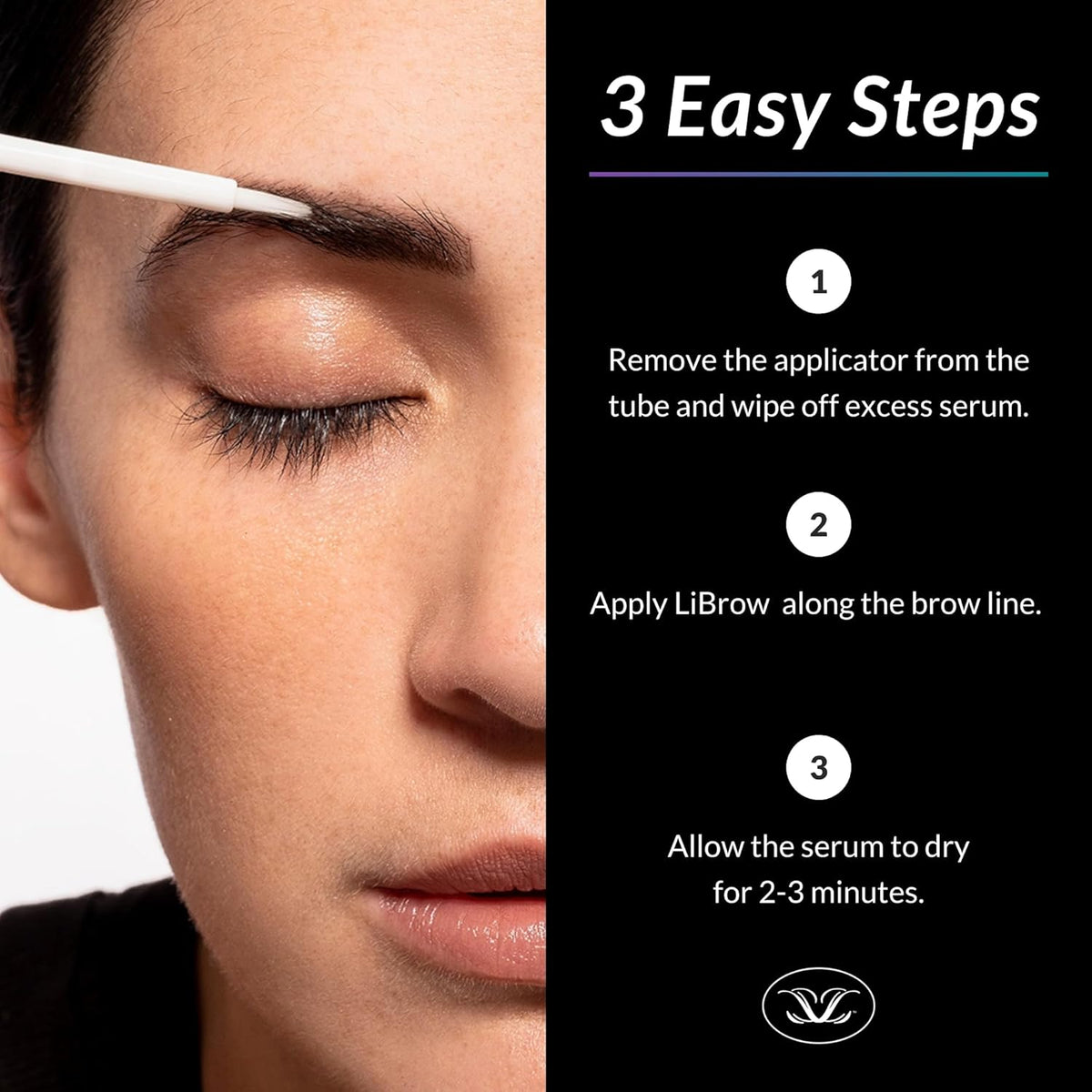 LiBrow Purified Eyebrow Serum XL to Grow Darker, Fuller, Thicker-Looking Brows - Natural Botanical
