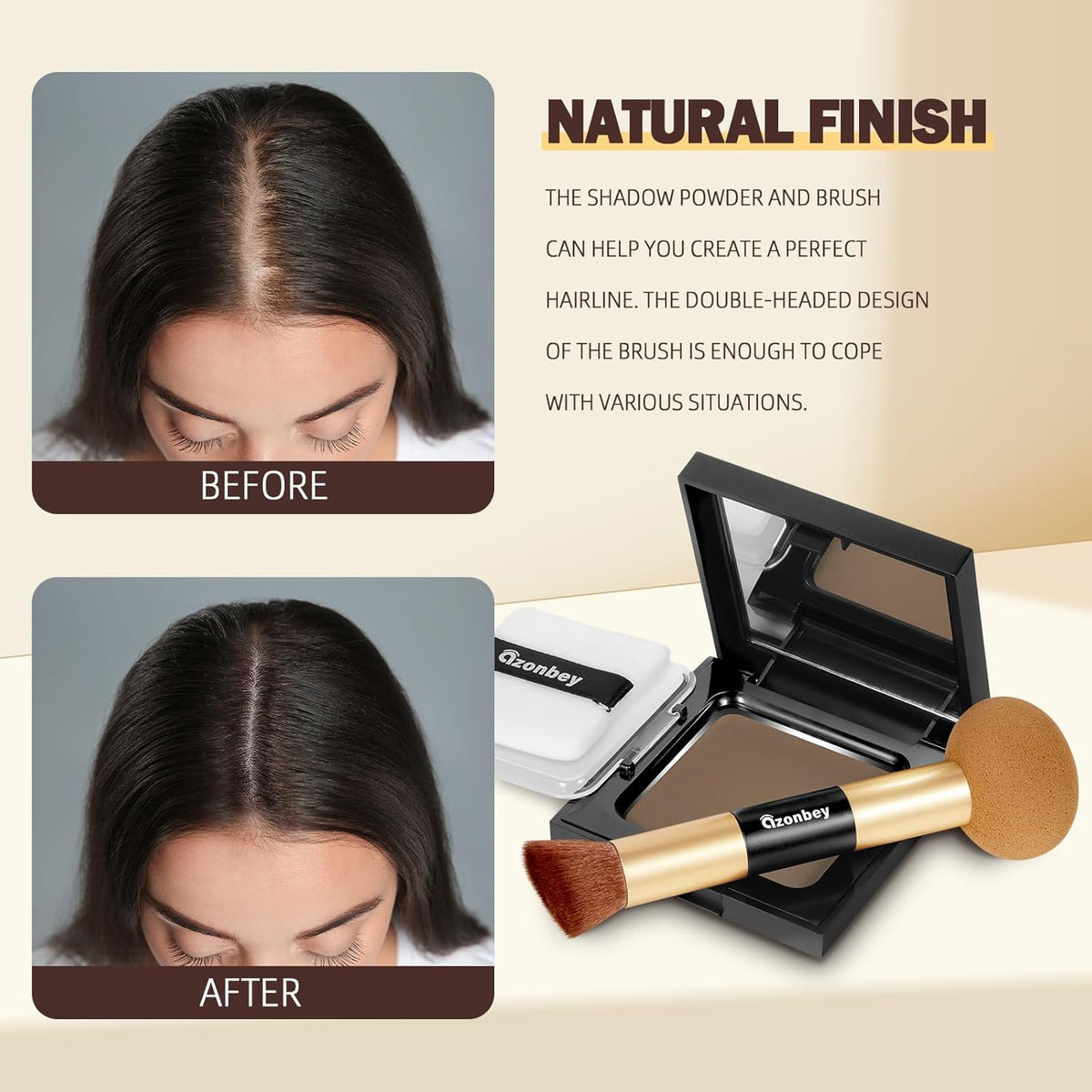 Root Touch Up Hair Color,Hair Fibers for Thinning Hair,Cruelty Free Hairline Powder - Instantly
