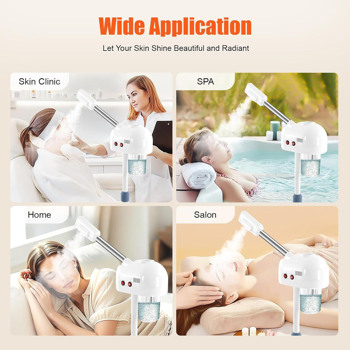 Professional Facial Steamer for Estheticians, Esthetician Facial Deep Cleaning Skin Care Equipment