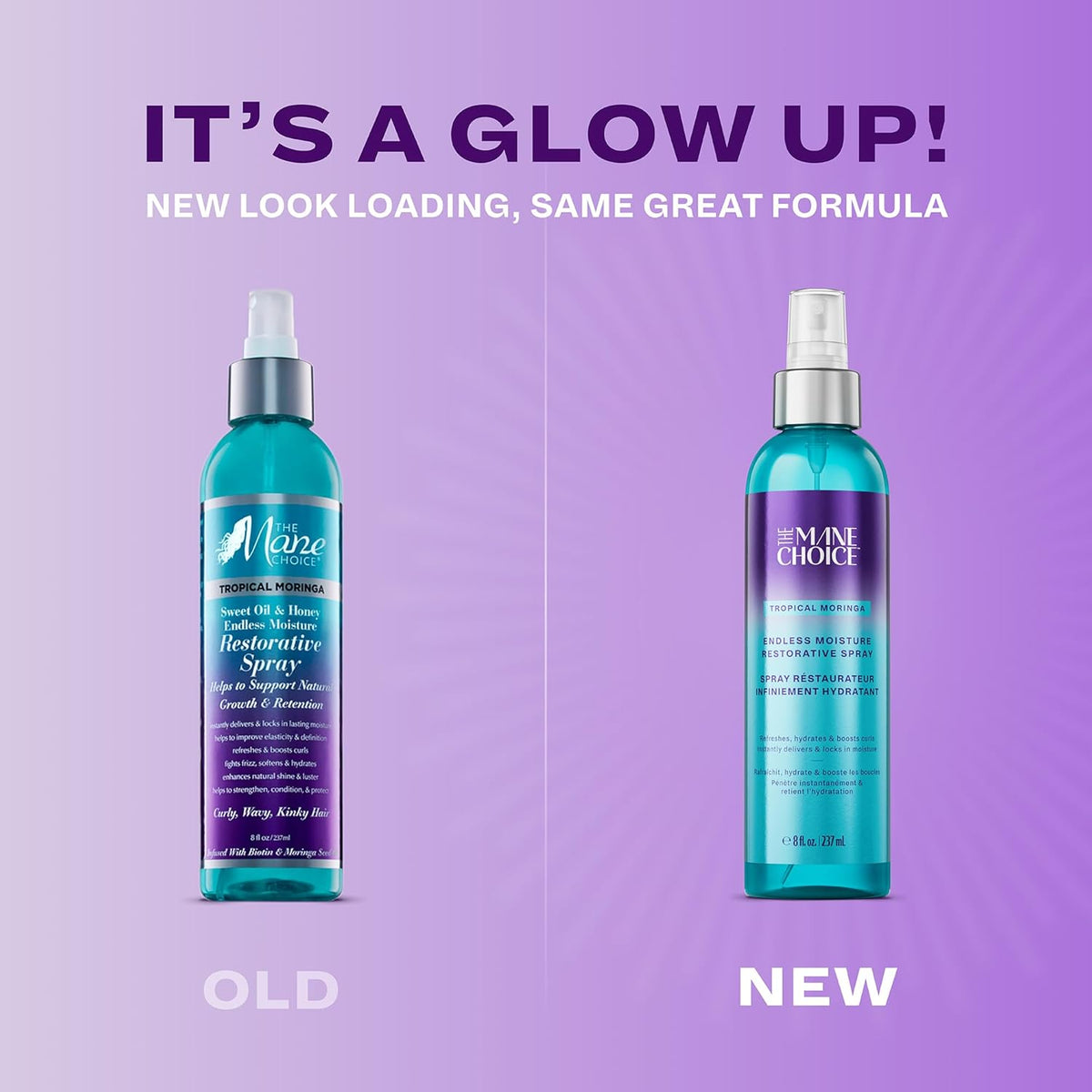 The Mane Choice Tropical Moringa Sweet Oil & Honey Endless Moisture Restorative Hair Spray