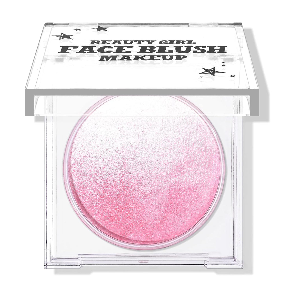 KYDA Pink Baked Blush, Pink Glow Powder for Blush and Highlighter, High Glossy Finish, Lightweight