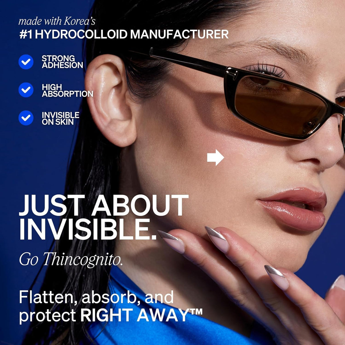 Right Away Thincognito Invisible Spot Patch - Absorbing Hydrocolloid Pimple Patch for Face