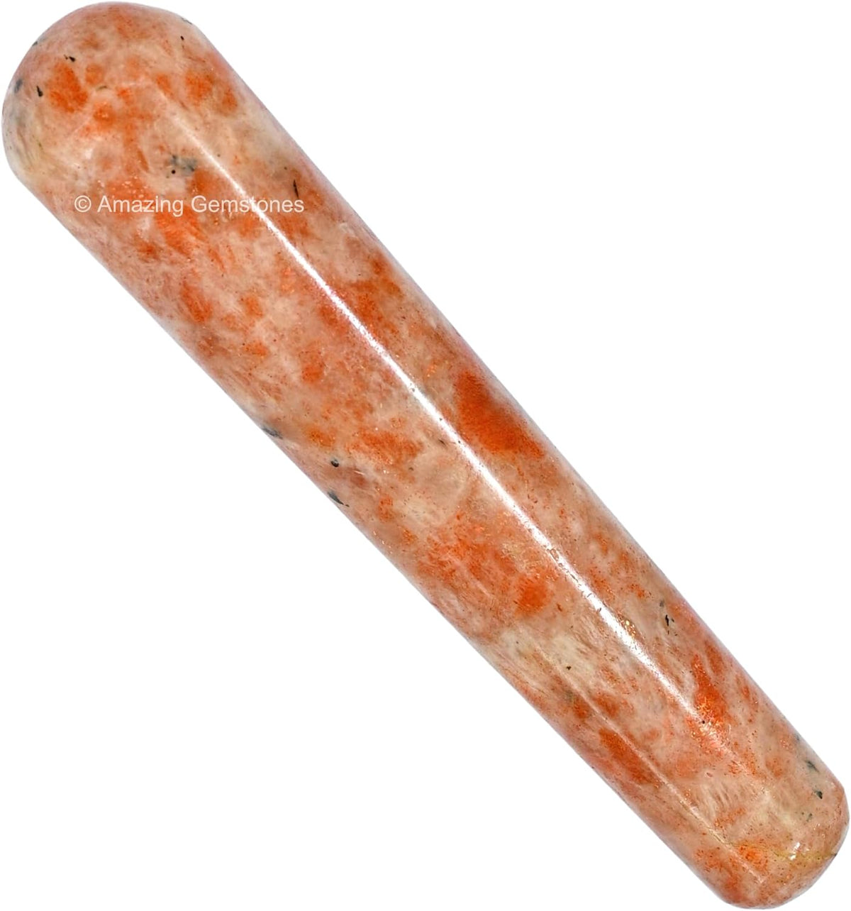Amazing Gemstone Sunstone Crystal Wand Massage Stick - Pelvic Wand Gua Sha for Adults - Crystals