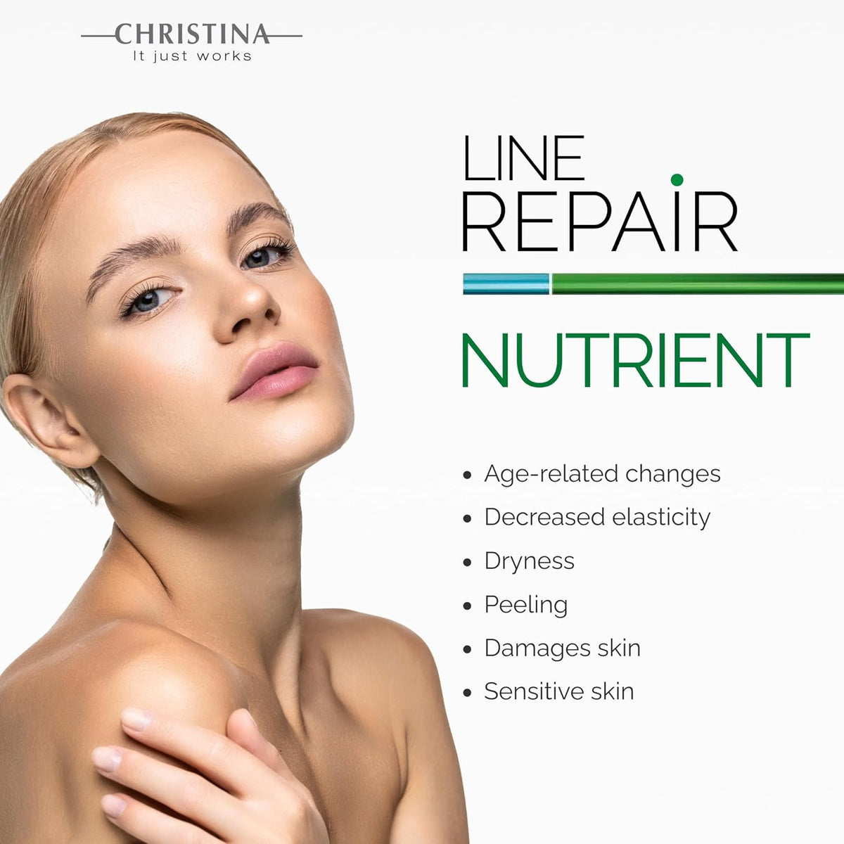 Christina Line Repair Bio Satin Vitamin C Serum for Face | Deeply Nourished Radiant Skin |