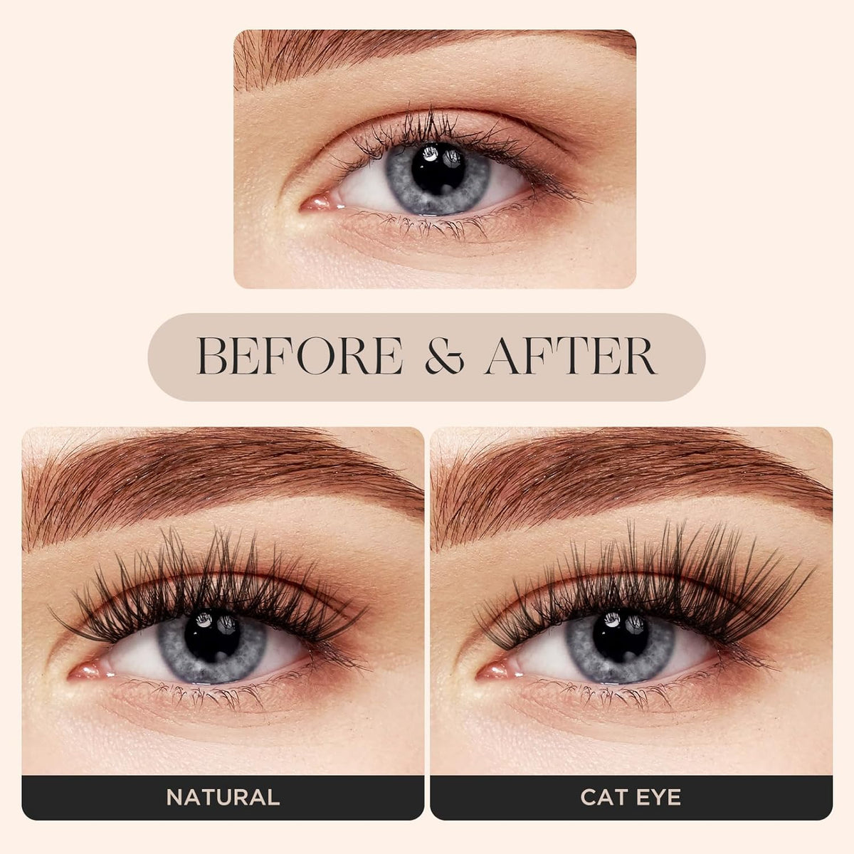 PopUp Lash Clusters 144 Pcs Cluster Lashes DIY Cluster Eyelash Extensions Mega Volume Reusable