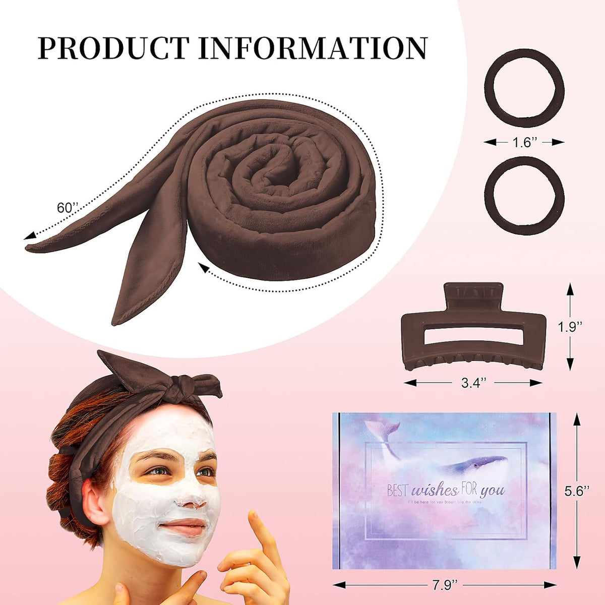 Heatless Curling Rod Headband, Upgraded 60" Extra Long Soft Hair Curlers to Sleep In, No Heat Curls