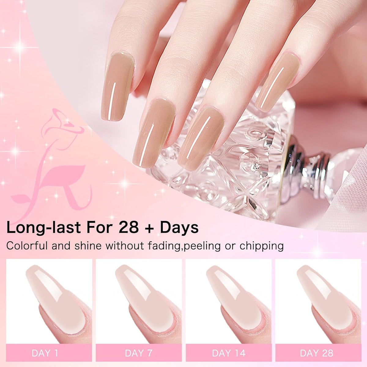 Acrylic Powder for Nail 56g: 2oz Papaya Punch Acrylic Powder Large Capacity Professional for 3D Art