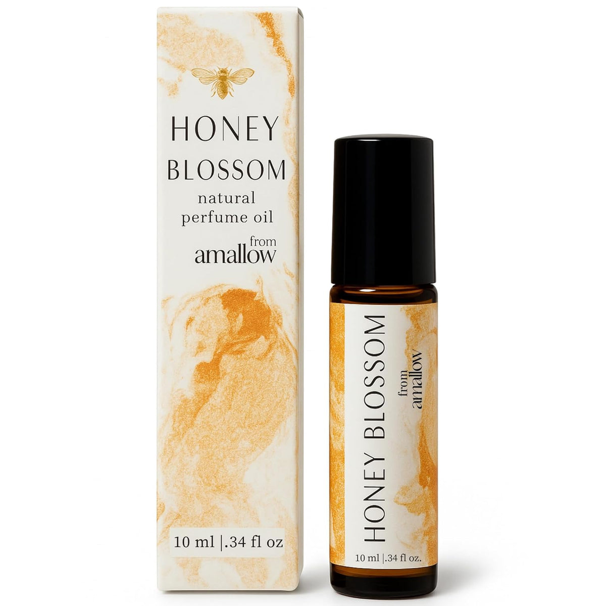 Amallow All Natural Non-Toxic Perfume Roller - Made With Pure and Organic Essential Oils - Hints of
