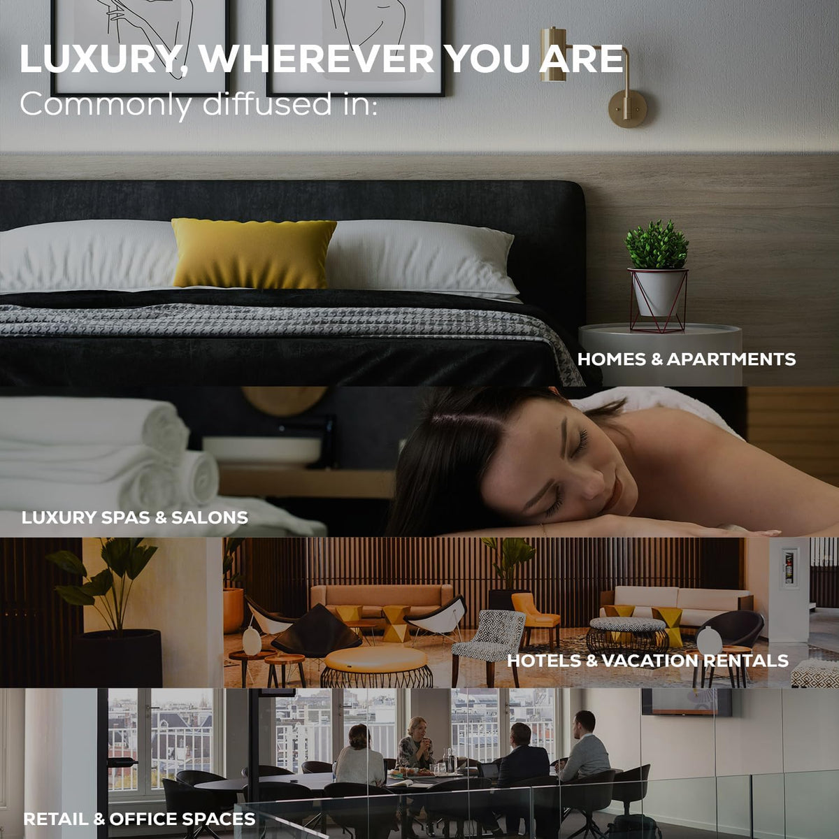 Aroma Country 1 Way Diffuser Oil - Luxury Hotel Santal Fragrance Oil for Diffuser Refill